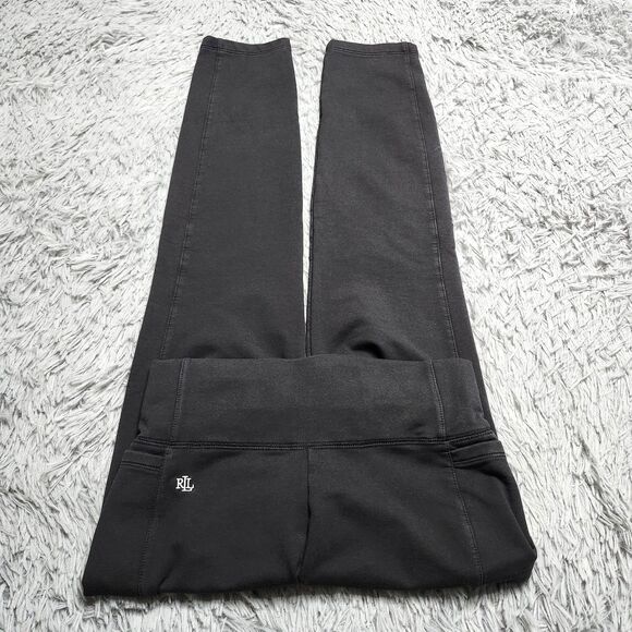 Lauren Ralph Lauren Pants Womens XS Black Stretch Straight Leg Yoga Athletic RLL - Picture 3 of 15